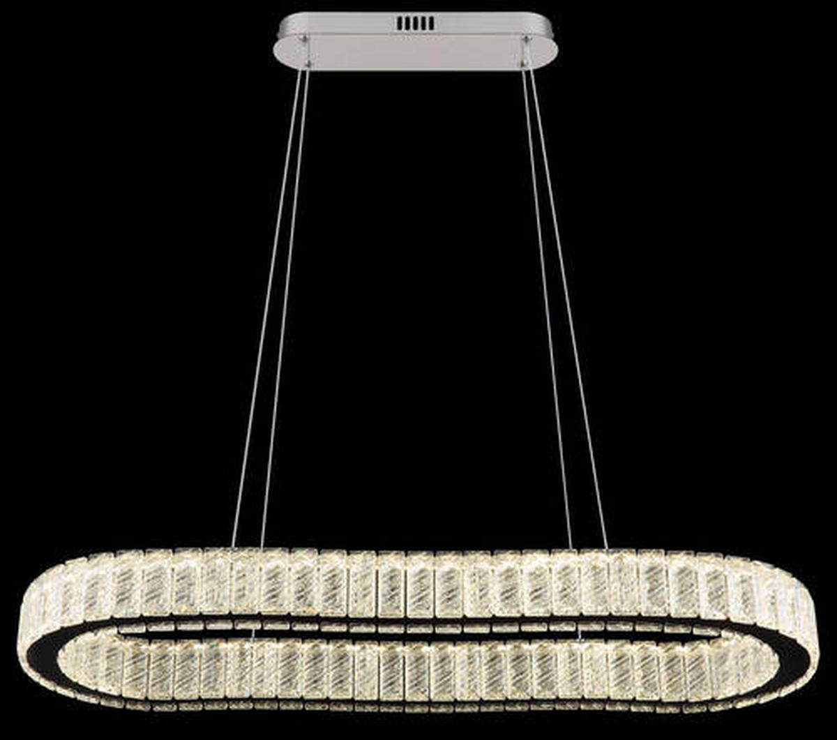 VISEČA LED-SVETILKA   //2700-6000 K/230 V/ - barve kroma/prozorno, Konvencionalno, kovina/umetna masa (89/31/120cm) - Globo