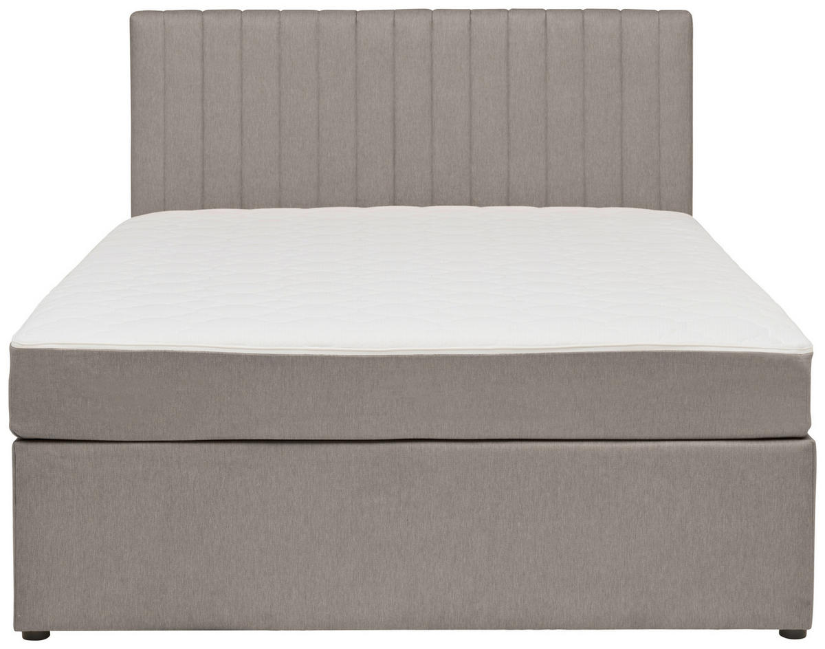 BOXBETT 140/200 cm  in Hellgrau  - Hellgrau, Modern, Holz/Textil (140/200cm) - MID.YOU