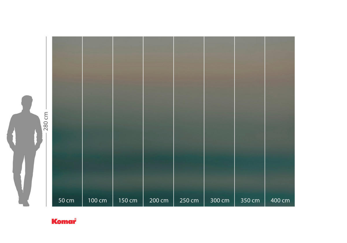 FOTOTAPETE  - Blau/Gelb, Trend, Papier (400/280cm) - Xora