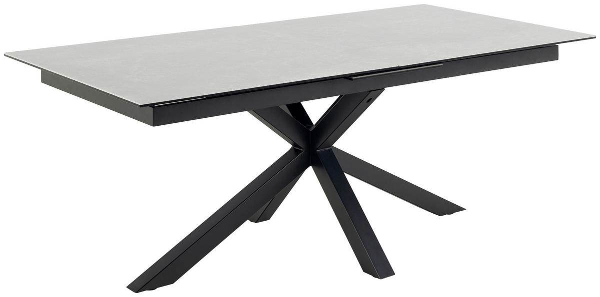 STOL ZA BLAGOVAONICU  bijela  keramika      - bijela/crna, Trend, metal/keramika (200-240/100/76cm) - MID.YOU
