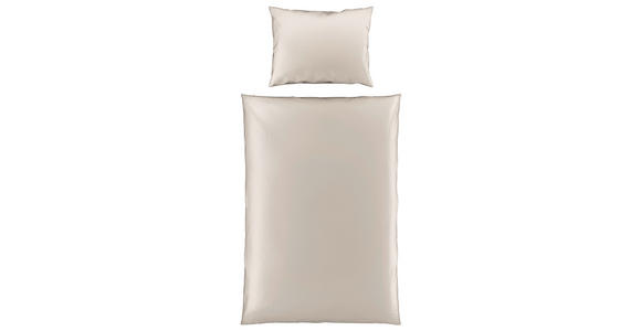 BETTWÄSCHE TANJA Satin 140/200 cm - Beige, Basics, Textil (140/200cm) - Novel