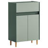 UNTERSCHRANK 56,9/90,3/33 cm   - Dunkelgrün/Eschefarben, MODERN, Holz/Holzwerkstoff (56,9/90,3/33cm) - MID.YOU