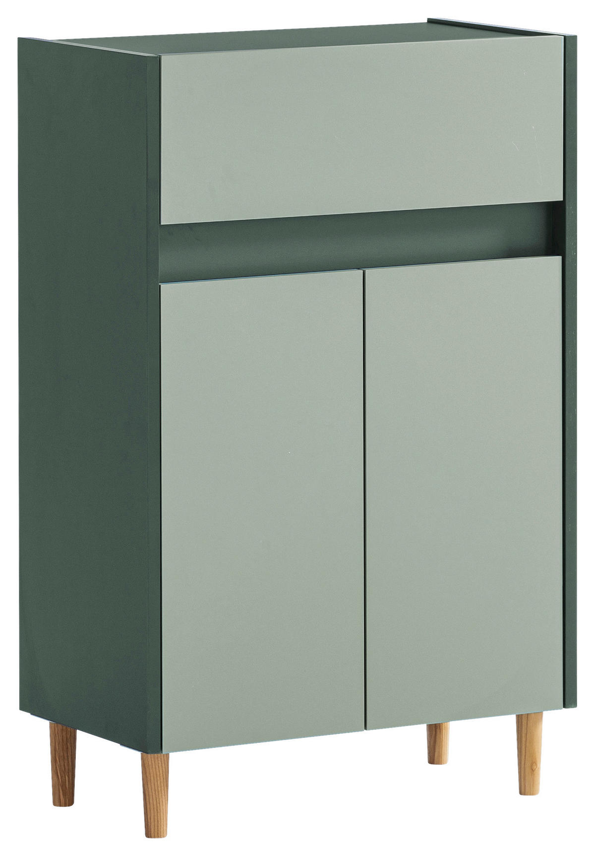 UNTERSCHRANK 56,9/90,3/33 cm   - Dunkelgrün/Eschefarben, MODERN, Holz/Holzwerkstoff (56,9/90,3/33cm) - MID.YOU