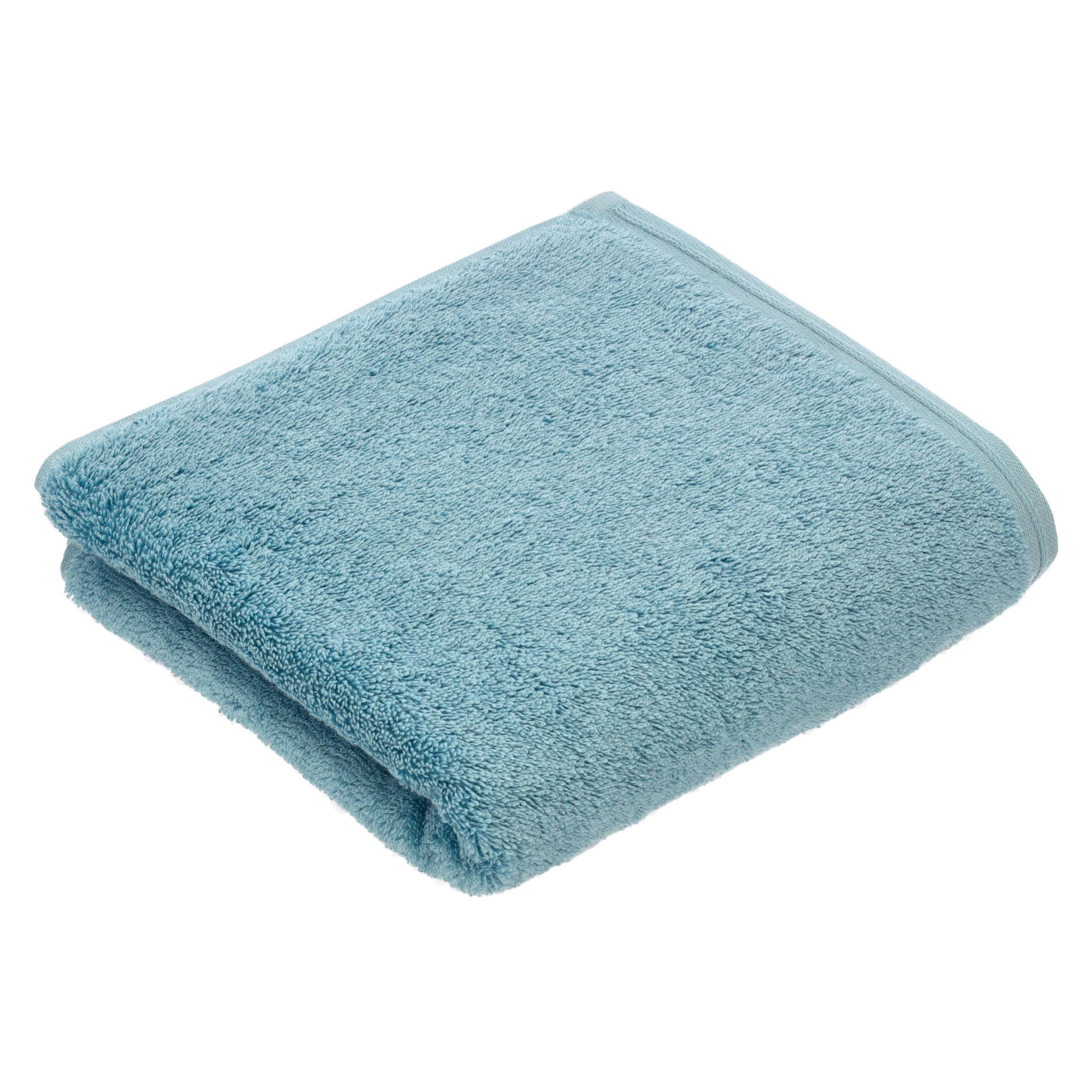 Vossen Handtuch Vegan Life Blau 50x100 cm