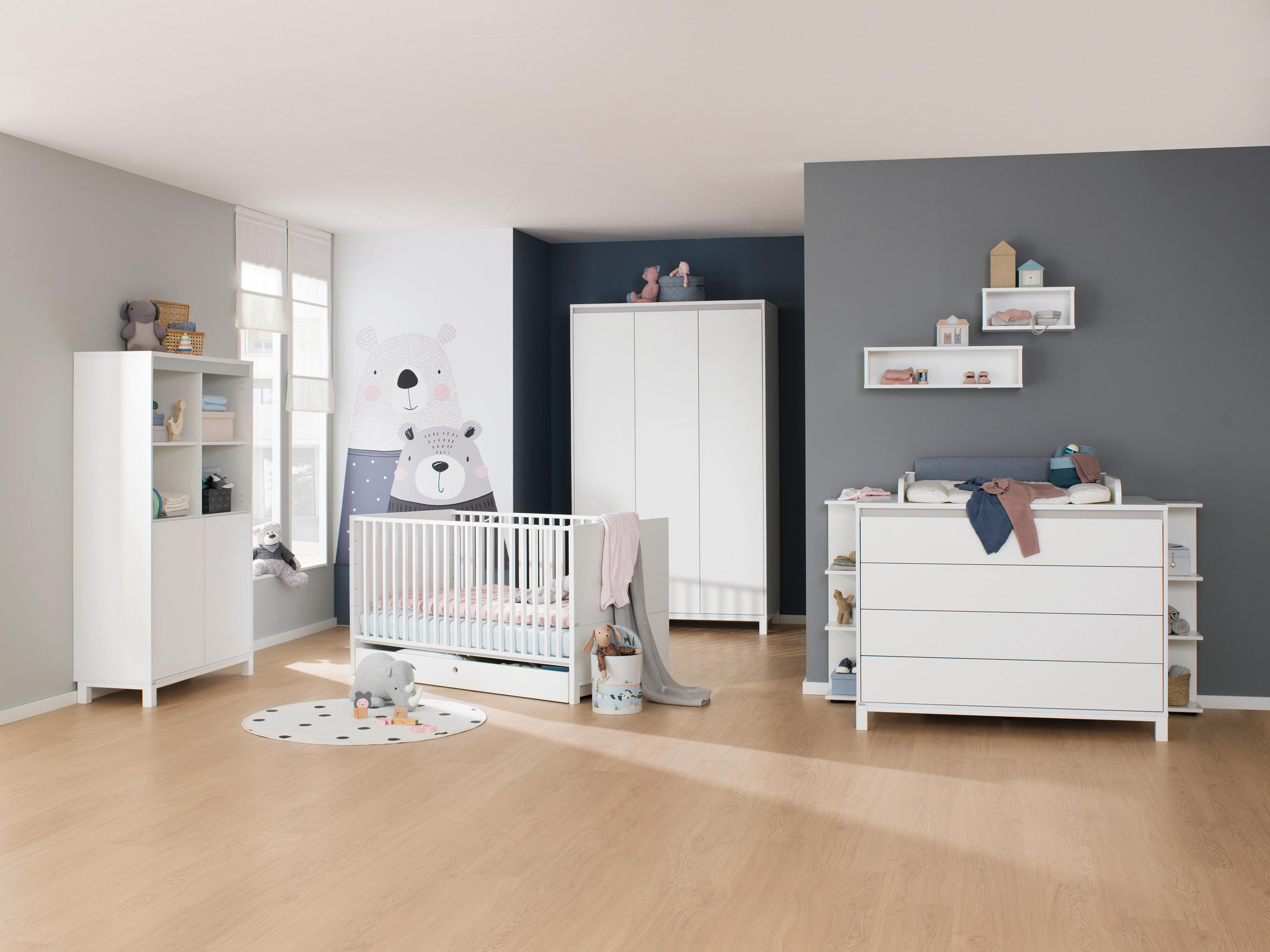 WANDREGAL 70/18,5/18,7 cm  - Weiss, Design, Holzwerkstoff (70/18,5/18,7cm) - Paidi