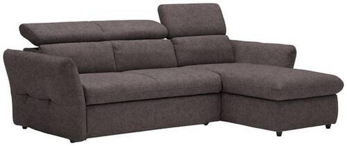 ECKSOFA in Mikrofaser Braun  240/172 cm  - Schwarz/Braun, Design, Kunststoff/Textil (240/172cm) - Stylife