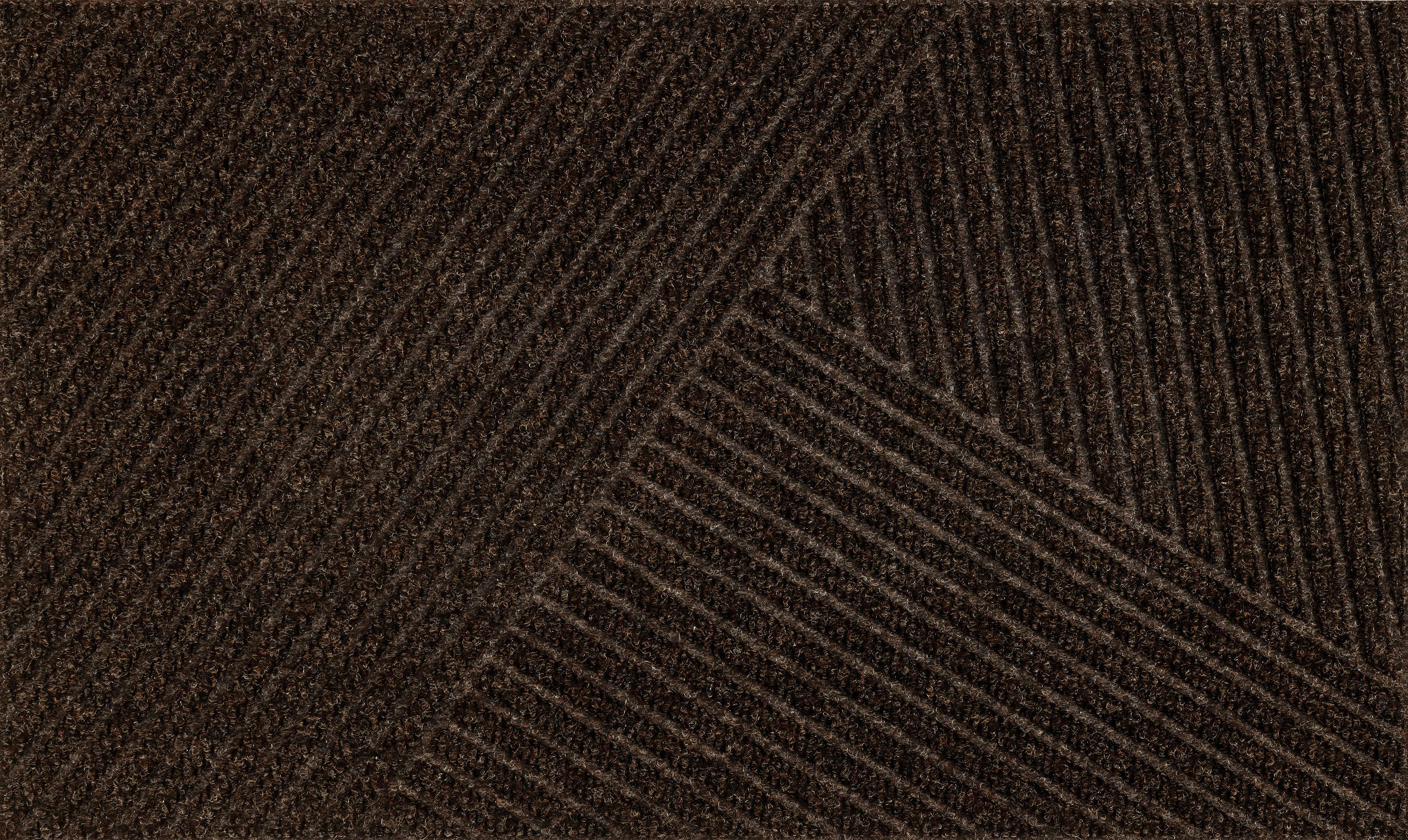 wash+dry FUßMATTE Dune Stripes dark brown Dunkelbraun 45x75 cm