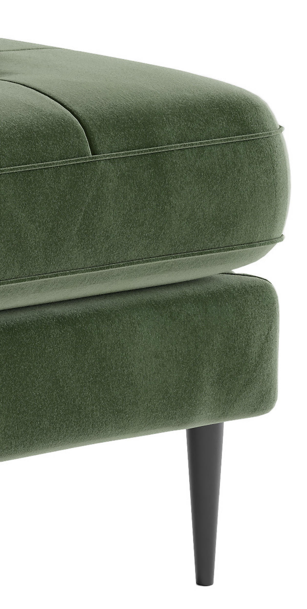 HÖRNSOFFA i flatväv olivgrön  - stålfärgad/olivgrön, Design, metall/textil (205/259cm) - Livetastic