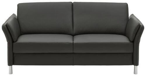 2,5SEDÁK, antracitová, pravá kůže - antracitová/barvy hliníku, Design, kov/kůže (164/82/99cm) - Dieter Knoll