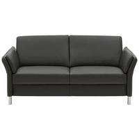 2,5-SITZER Echtleder Anthrazit  - Anthrazit/Alufarben, Design, Leder/Metall (164/82/99cm) - Dieter Knoll