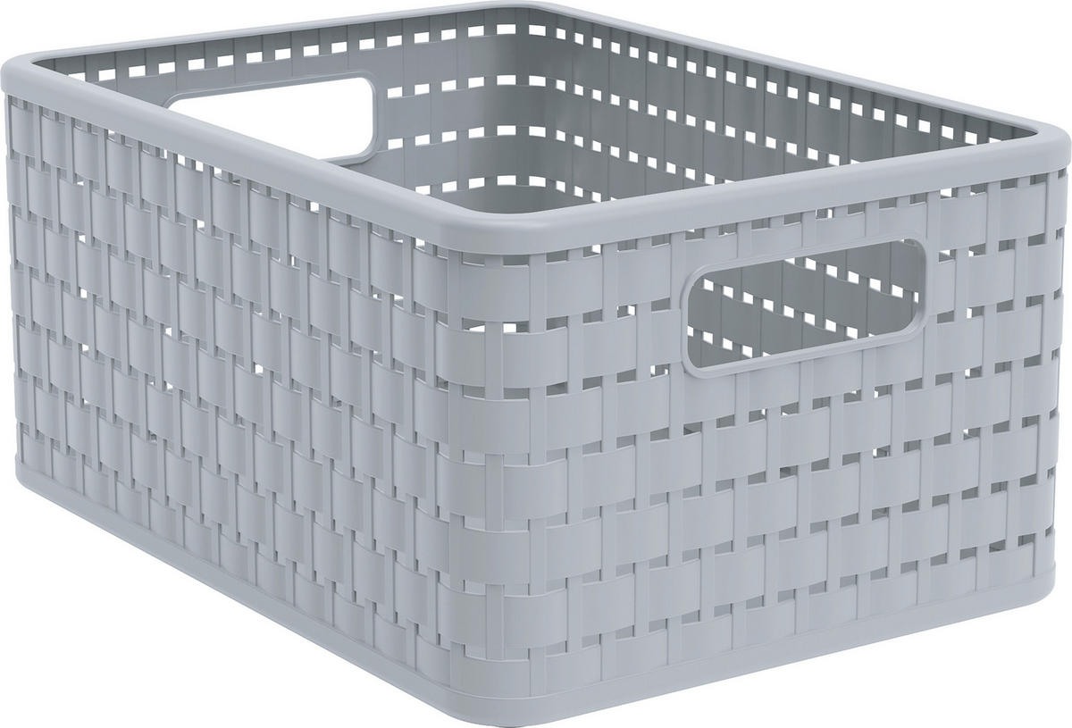 AUFBEWAHRUNGSBOX     - Pastellblau, Basics, Kunststoff (23,8/16/32,8cm) - Rotho