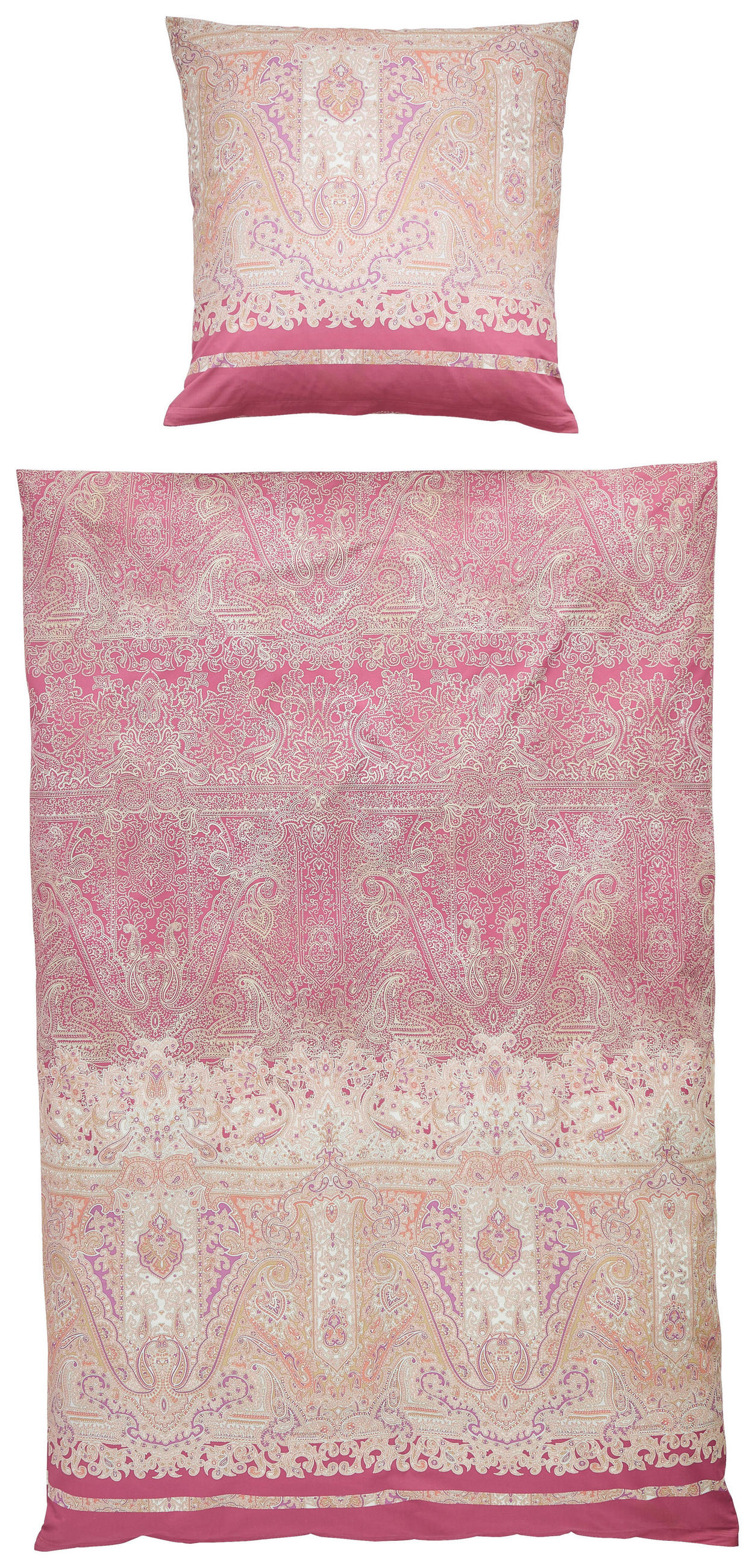 BETTWÄSCHE Satin 155/220 cm  - Bordeaux, KONVENTIONELL, Textil (155/220cm) - Bassetti