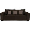 BIGSOFA Taupe, Dunkelbraun  - Taupe/Dunkelbraun, Modern, Holz/Textil (244/62/117cm) - MID.YOU