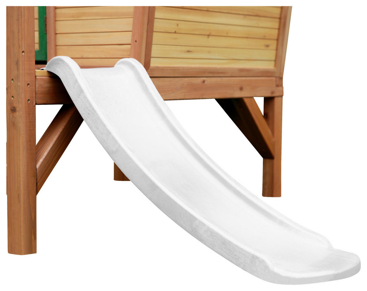SPIELHAUS 264/203/177 cm  - Braun/Weiß, KONVENTIONELL, Holz/Kunststoff (264/203/177cm) - Ambia Garden
