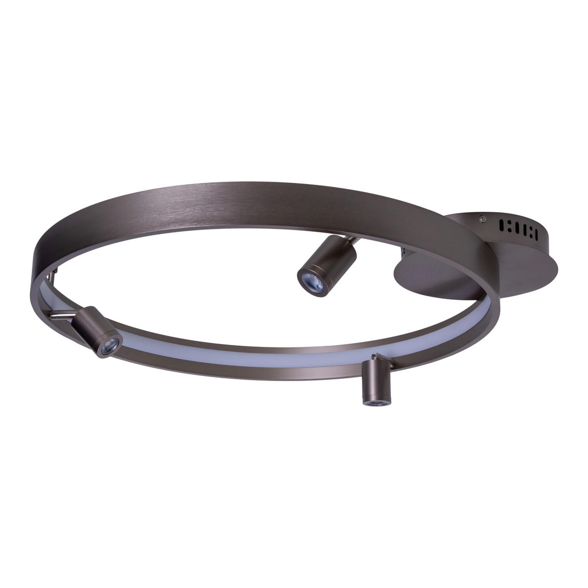 LED-DECKENLEUCHTE 65/58/9 cm   - Titanfarben, KONVENTIONELL, Kunststoff/Metall (65/58/9cm) - Näve