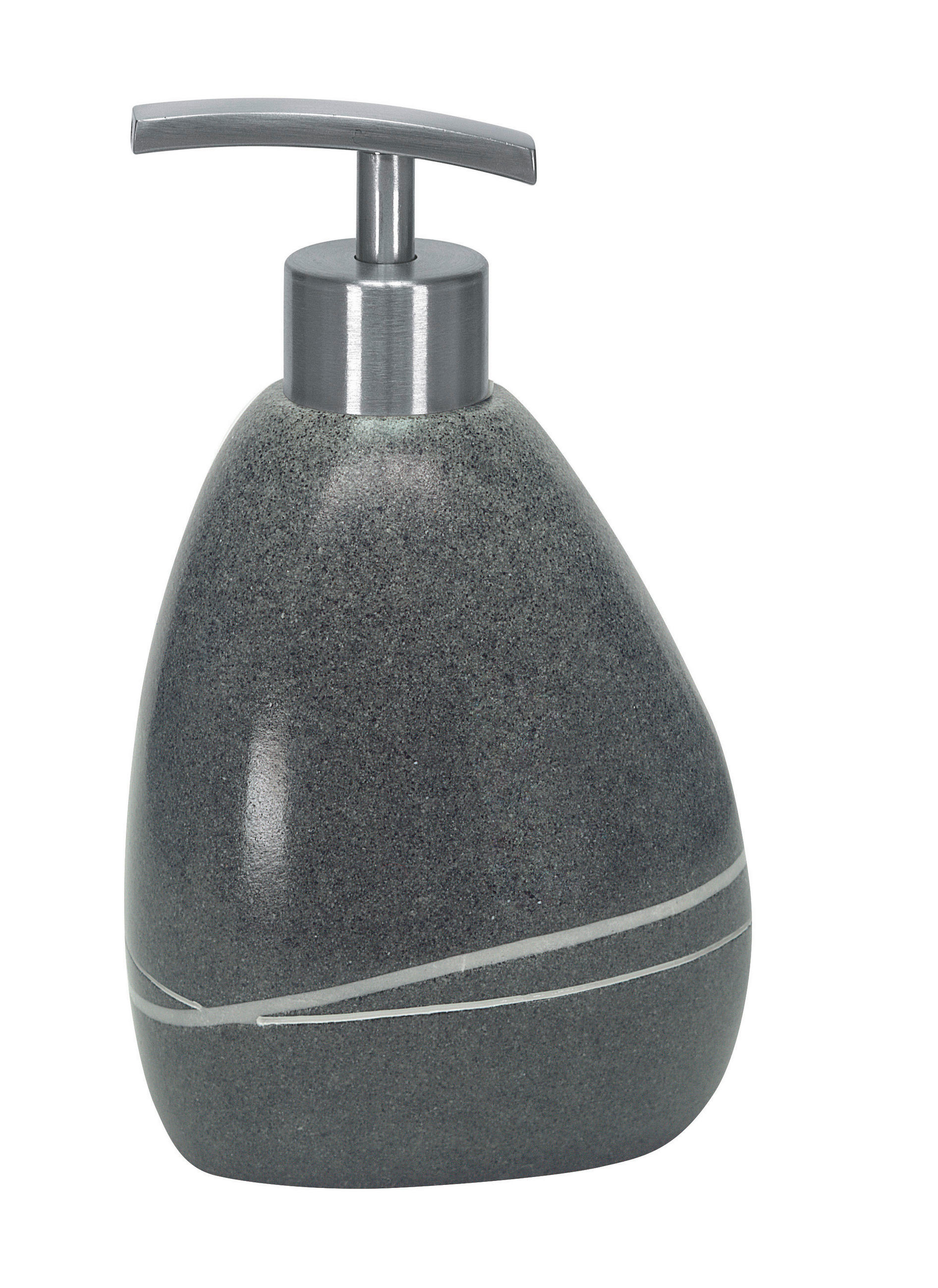 DÁVKOVAČ MÝDLA tmavě šedá - tmavě šedá, Basics, plast (9,5/16,5cm) - Kleine Wolke
