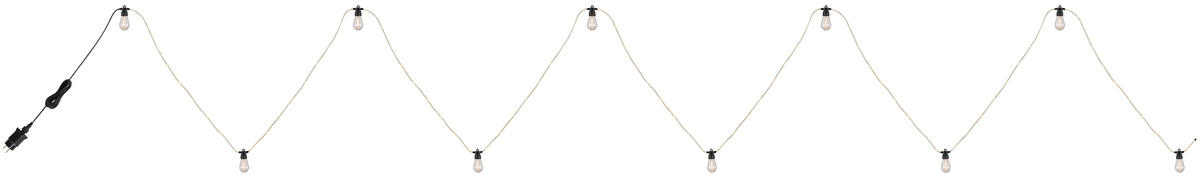 LICHTERKETTE  - Klar/Transparent, Basics, Kunststoff (1050/4,5/10,5cm) - Globo