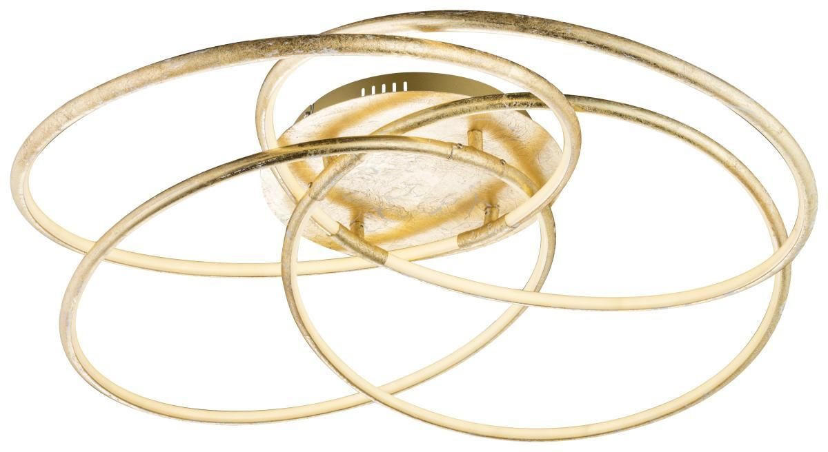 LED-DECKENLEUCHTE 85/21 cm   - Goldfarben, Design, Kunststoff/Metall (85/21cm)