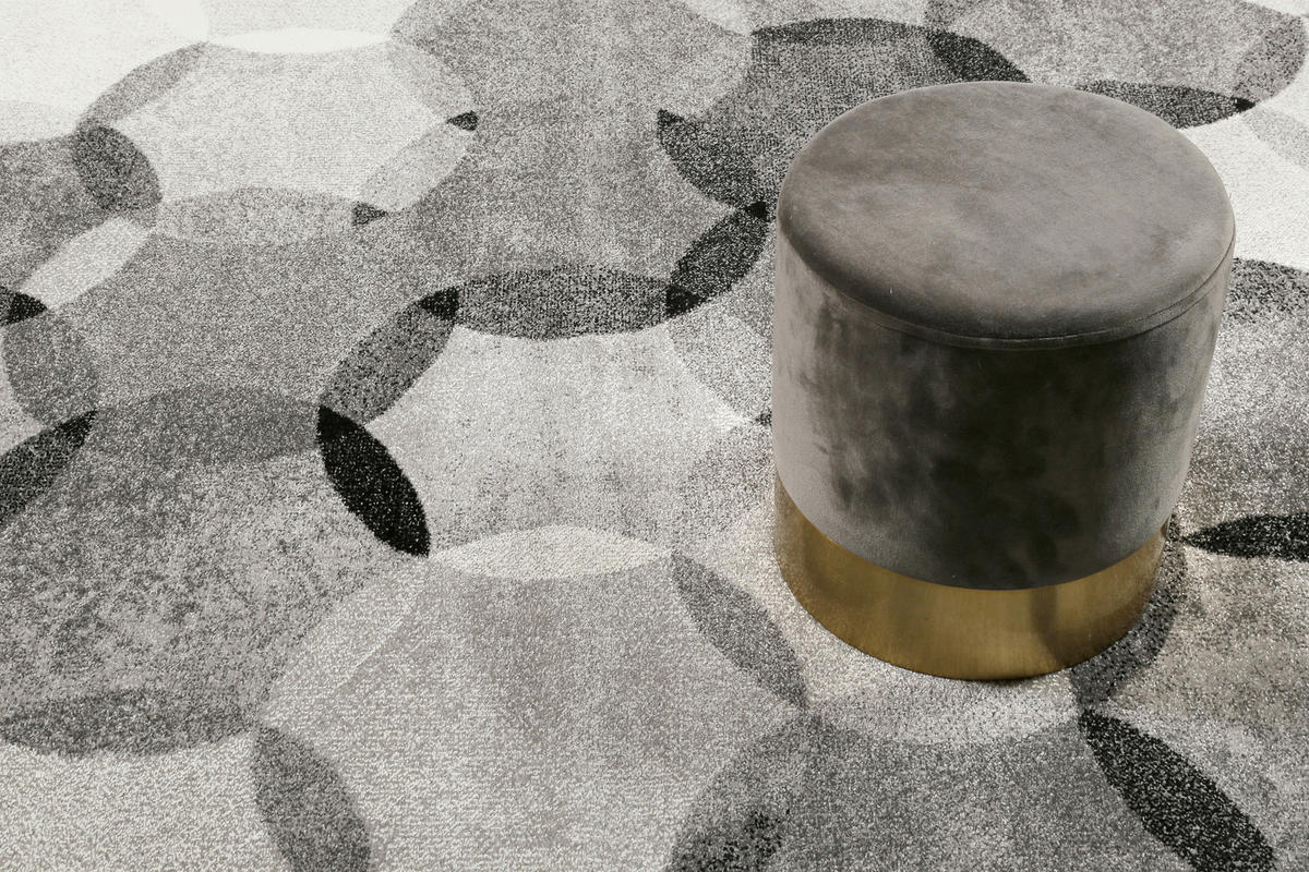 WEBTEPPICH 133/200 cm Modernina Grau, Silberfarben, Dunkelgrau, Beige  - Dunkelgrau/Beige, Design, Textil (133/200cm) - Esprit