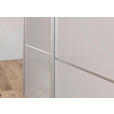 SCHWEBETÜRENSCHRANK 271/223/68 cm 3-türig Grau, Schwarz  - Alufarben/Schwarz, KONVENTIONELL, Glas/Holzwerkstoff (271/223/68cm) - Novel