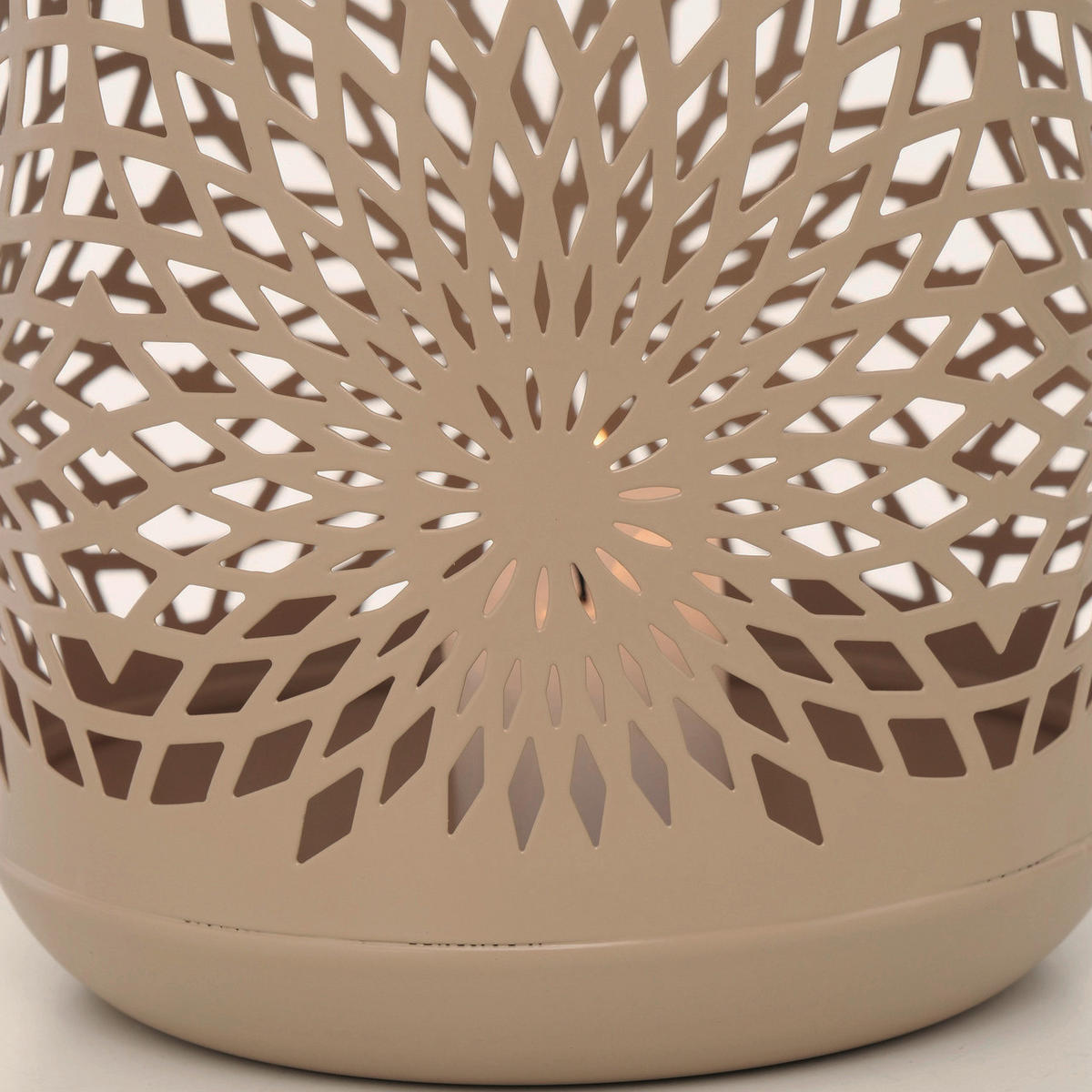 LJUSLYKTA - vit/beige, Basics, metall (14/14/17cm)