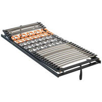 LATTENROST 80/200 cm Kopfteil, Fußteil verstellbar, Birke, Buche  - Anthrazit/Orange, Basics, Holz (80/200cm) - Dieter Knoll