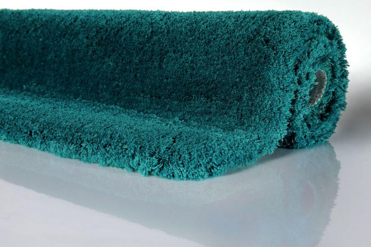 BADTEPPICH Grün, Petrol 70/120 cm  - Petrol/Grün, Basics, Kunststoff/Textil (70/120cm) - WECON HOME
