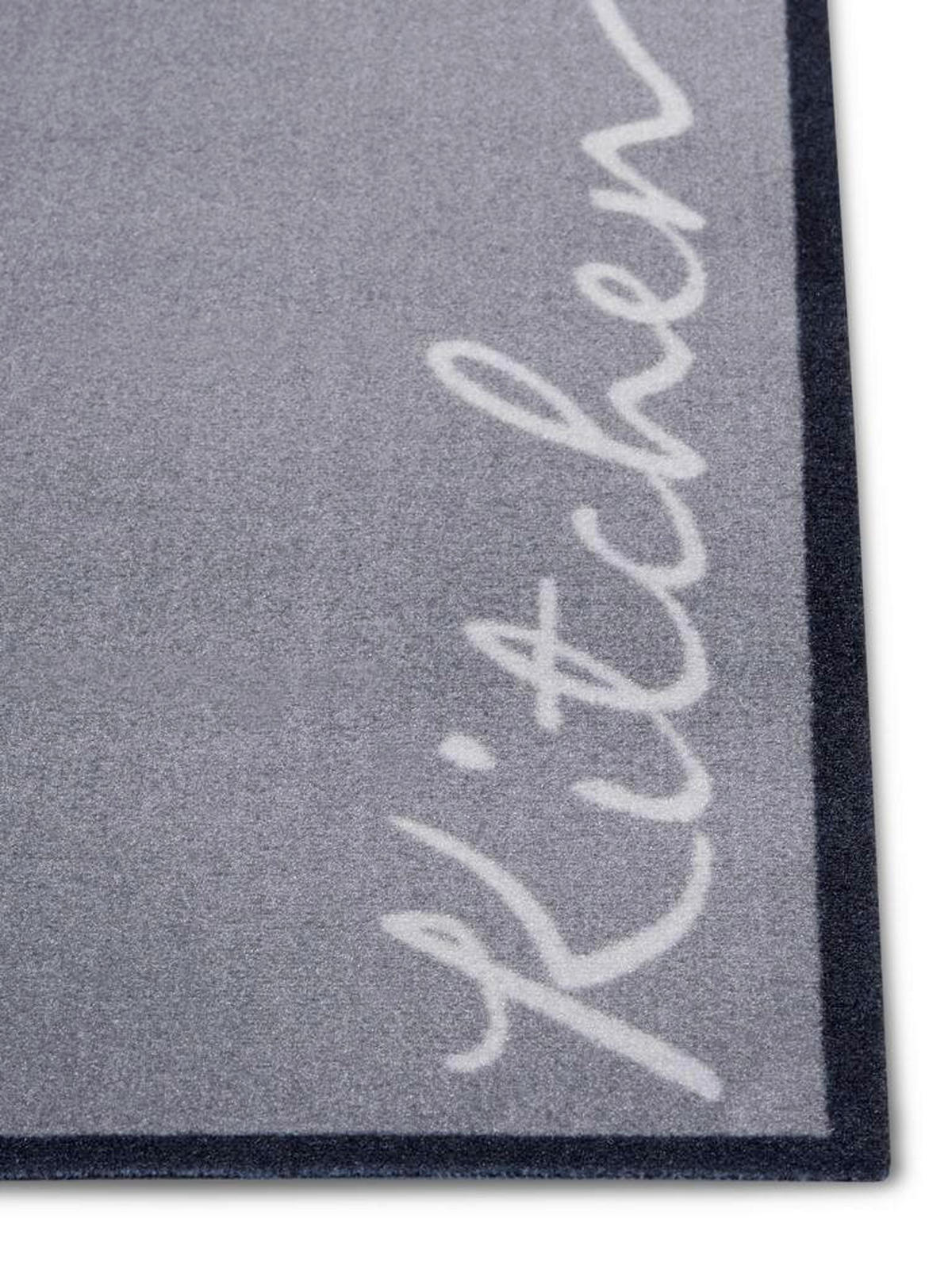 Ästhetisch: Küchenläufer (rech 50/150 cm Cook & Clean Weiß, Grau  - Weiß/Grau, Design, Kunststoff/Textil (50/150cm) - Hanse Home