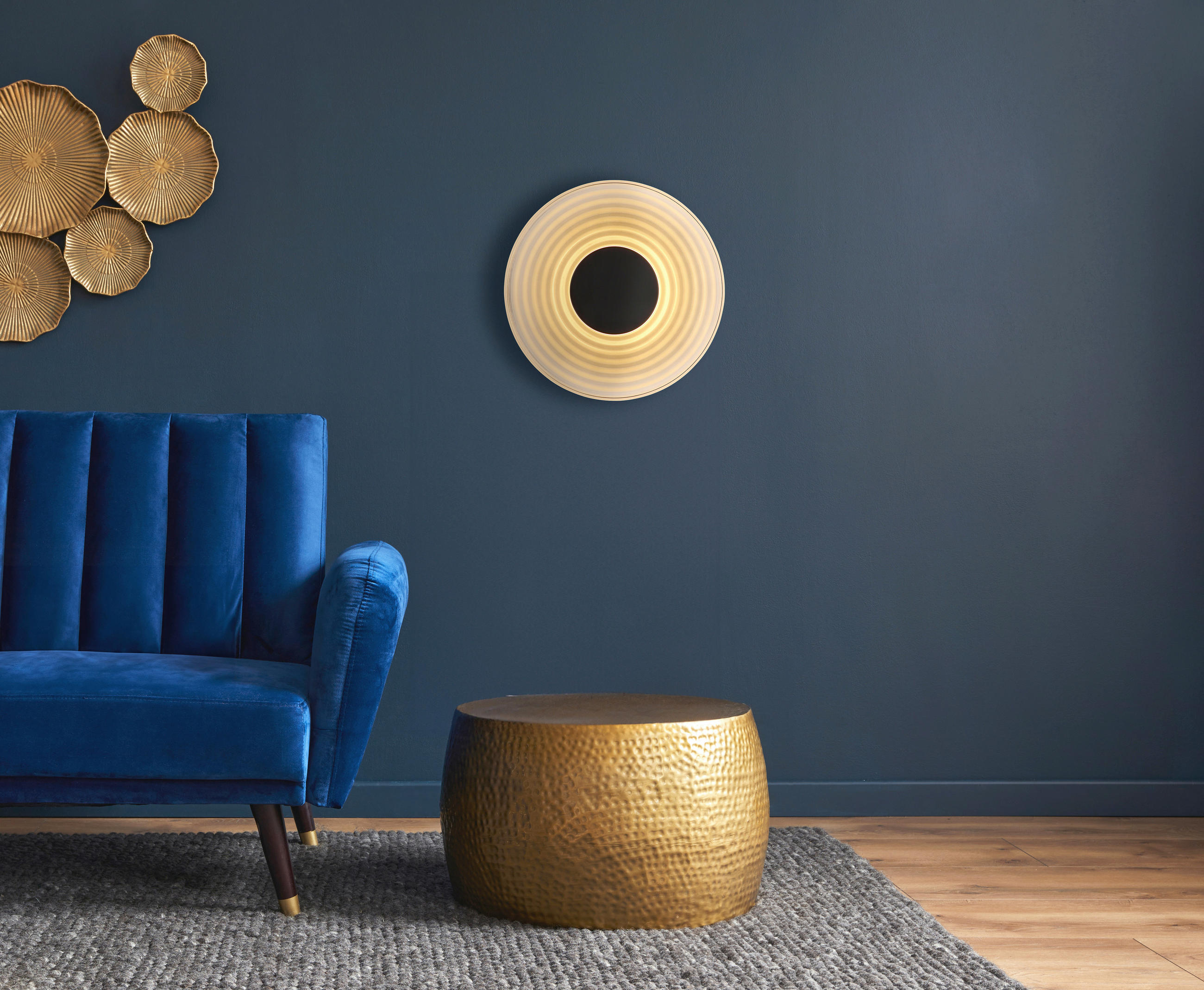 LED-WANDLEUCHTE 30/10 cm   - Schwarz, Design, Glas/Metall (30/10cm) - Globo