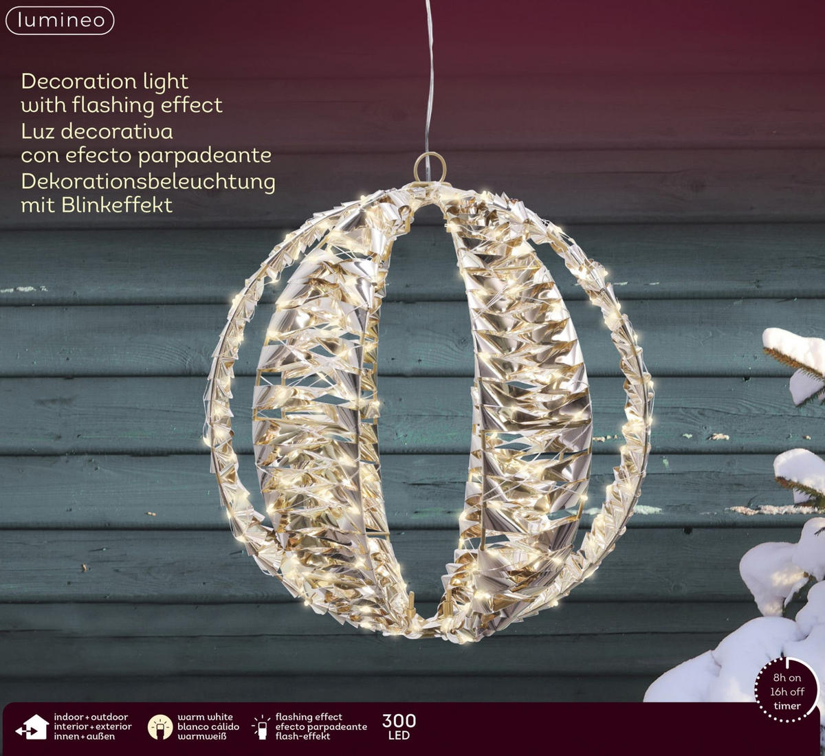 Lampă Led Decorativă - Basics (30,00/30,00/30,00cm)