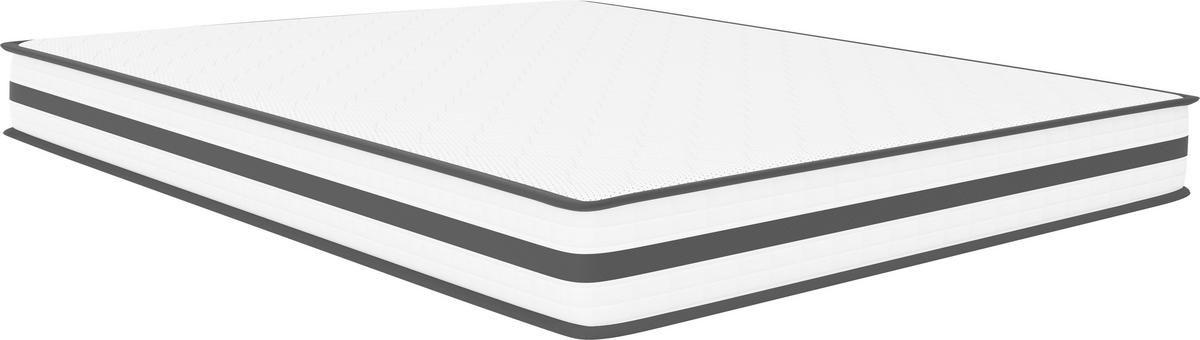 BOXSPRINGMATRATZE NOIR H3, 180/200 cm, Höhe ca.:  - Schwarz/Weiß, Basics, Textil (180/200cm) - Livetastic