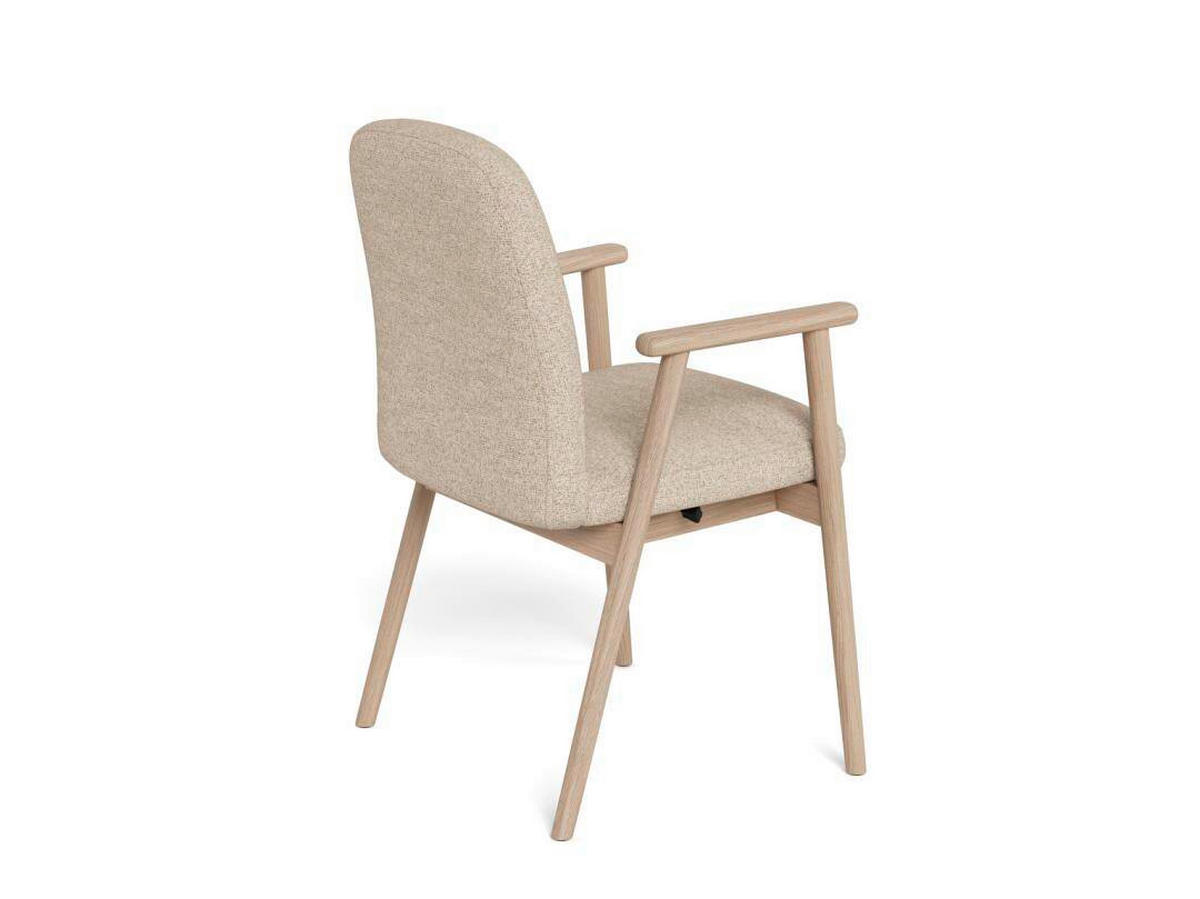 ARMLEHNSTUHL in Holz, Textil Beige  - Beige, KONVENTIONELL, Holz/Textil (55/88/60cm) - MID.YOU