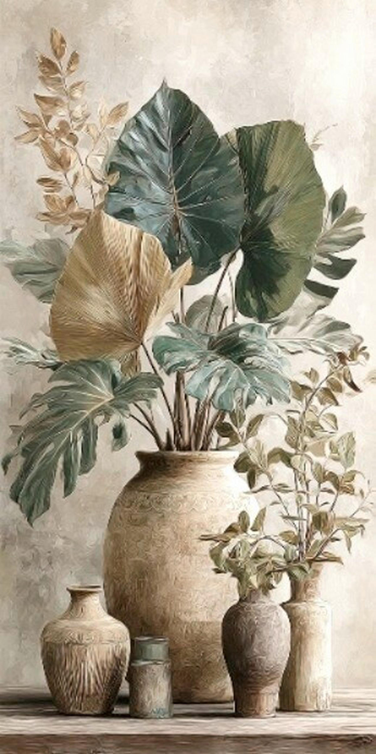 LEINWANDBILD Stillleben, Pflanzen 20/40 cm  - Multicolor, Basics, Holz/Papier (20/40cm) - Euroart