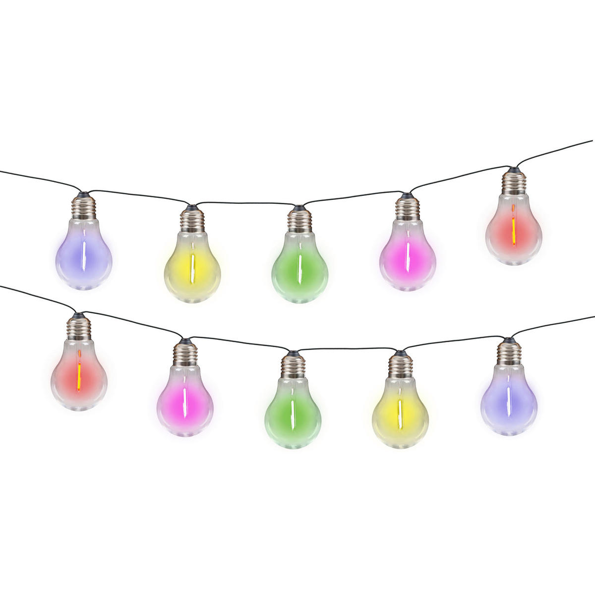 SOLARLEUCHTE LINDA 370 cm   - Klar/Schwarz, Basics, Glas/Kunststoff (370cm) - Näve