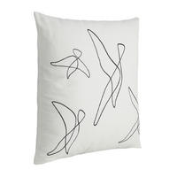 ZIERKISSEN  45/45 cm   - Schwarz/Weiß, Basics, Textil (45/45cm) - Eglo