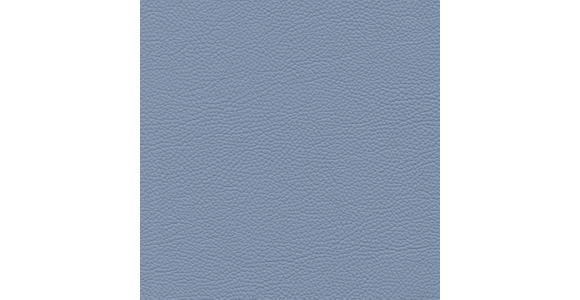 ECKSOFA in Echtleder Hellblau 165/313 cm - Schwarz/Hellblau, Design, Leder/Metall (165/313cm) - Emilio Belluti
