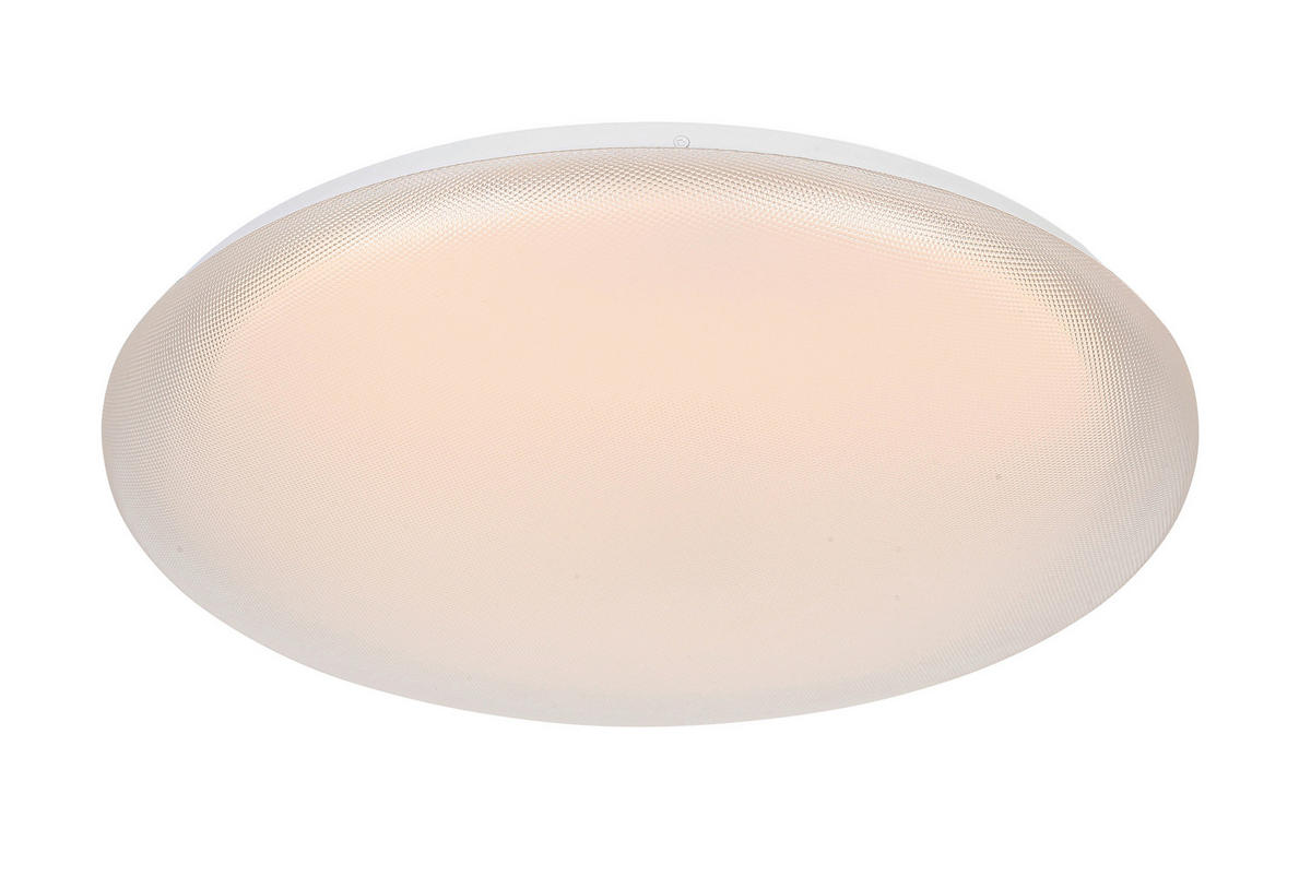 LED MENNYEZETI LÁMPA - áttetsző/fehér, Trend, műanyag/fém (50/8cm) - Novel