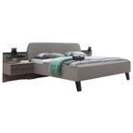 BETTANLAGE 180/200 cm  in Braun, Grau  - Braun/Grau, Design, Glas/Holzwerkstoff (180/200cm) - Dieter Knoll