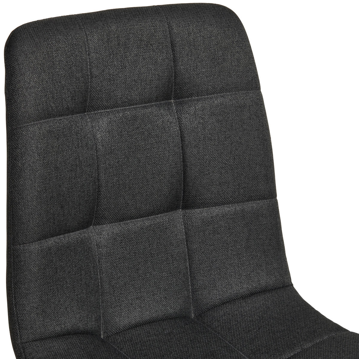 VIERFUßSTUHL - Schwarz/Grau, KONVENTIONELL, Holz/Textil (44,5/86/54,5cm) - Livetastic
