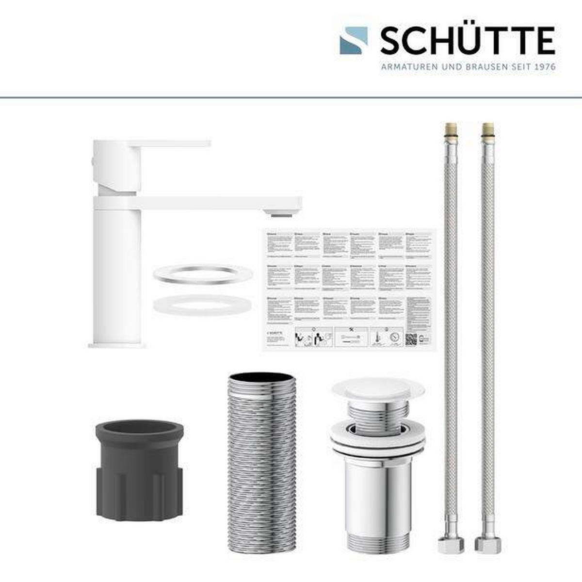 WASCHTISCHARMATUR 5/18/18 cm  - Weiß, Basics, Metall (5/18/18cm) - Schütte