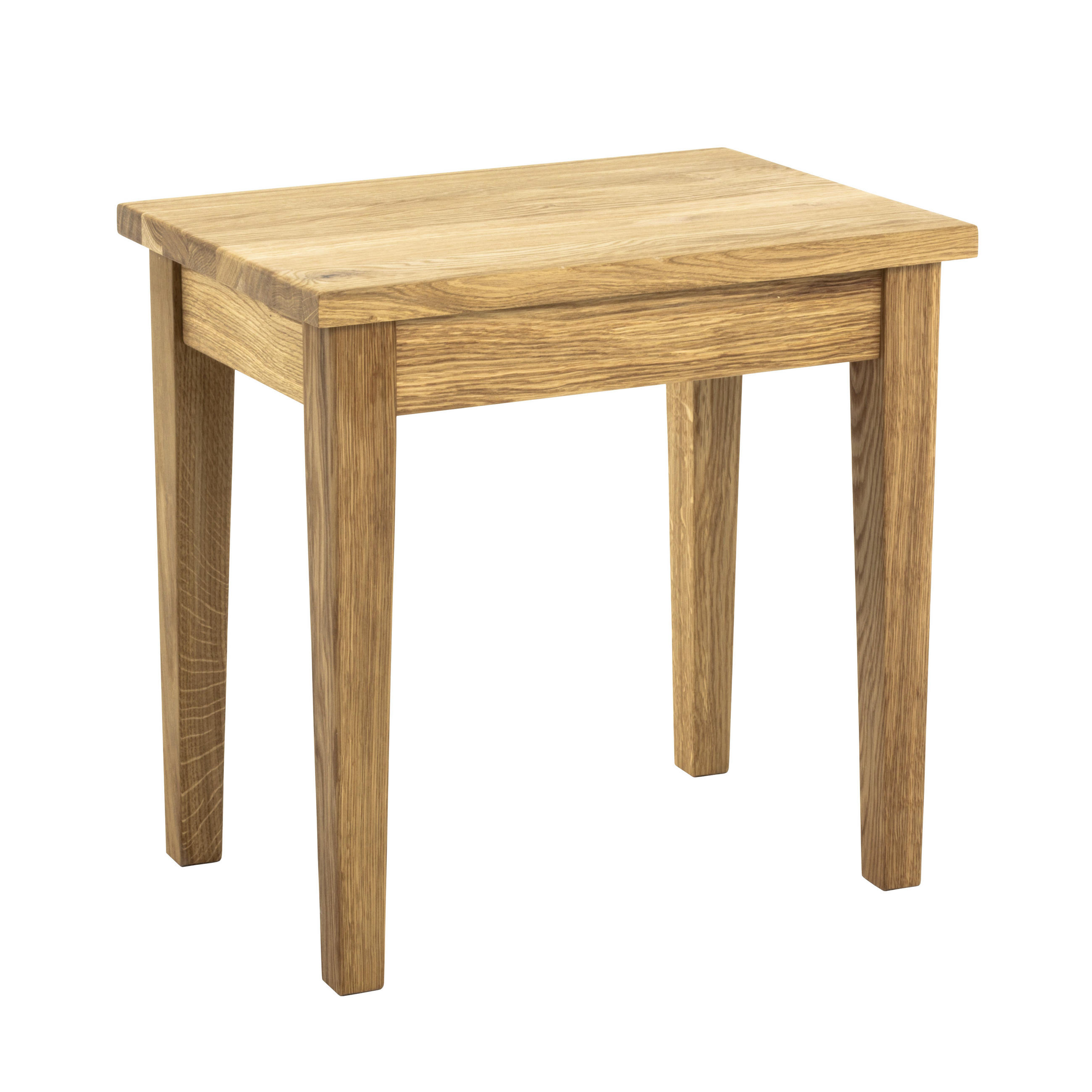 BEISTELLTISCH 43/30/42 cm Eiche massiv Eichefarben rechteckig  - Eichefarben, Trend, Holz (43/30/42cm)