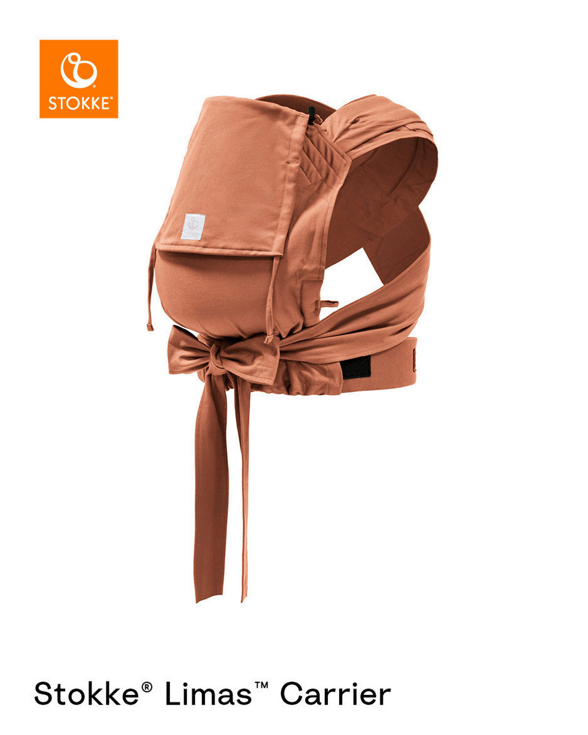 ERGONOMSKA NOSILJKA  Limas Carrier OCS  - terakota, Basics, tekstil - Stokke