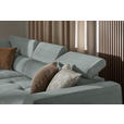 ECKSOFA in Chenille Silberfarben  205/284 cm  - Silberfarben/Schwarz, Design, Kunststoff/Textil (205/284cm) - Xora