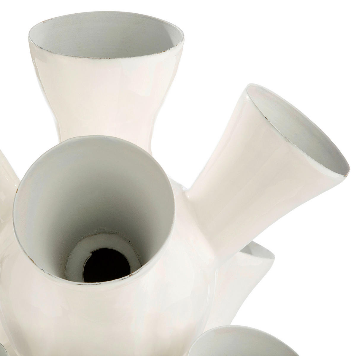 BODENVASE  - Weiss, Basics, Metall (28,5/49cm)