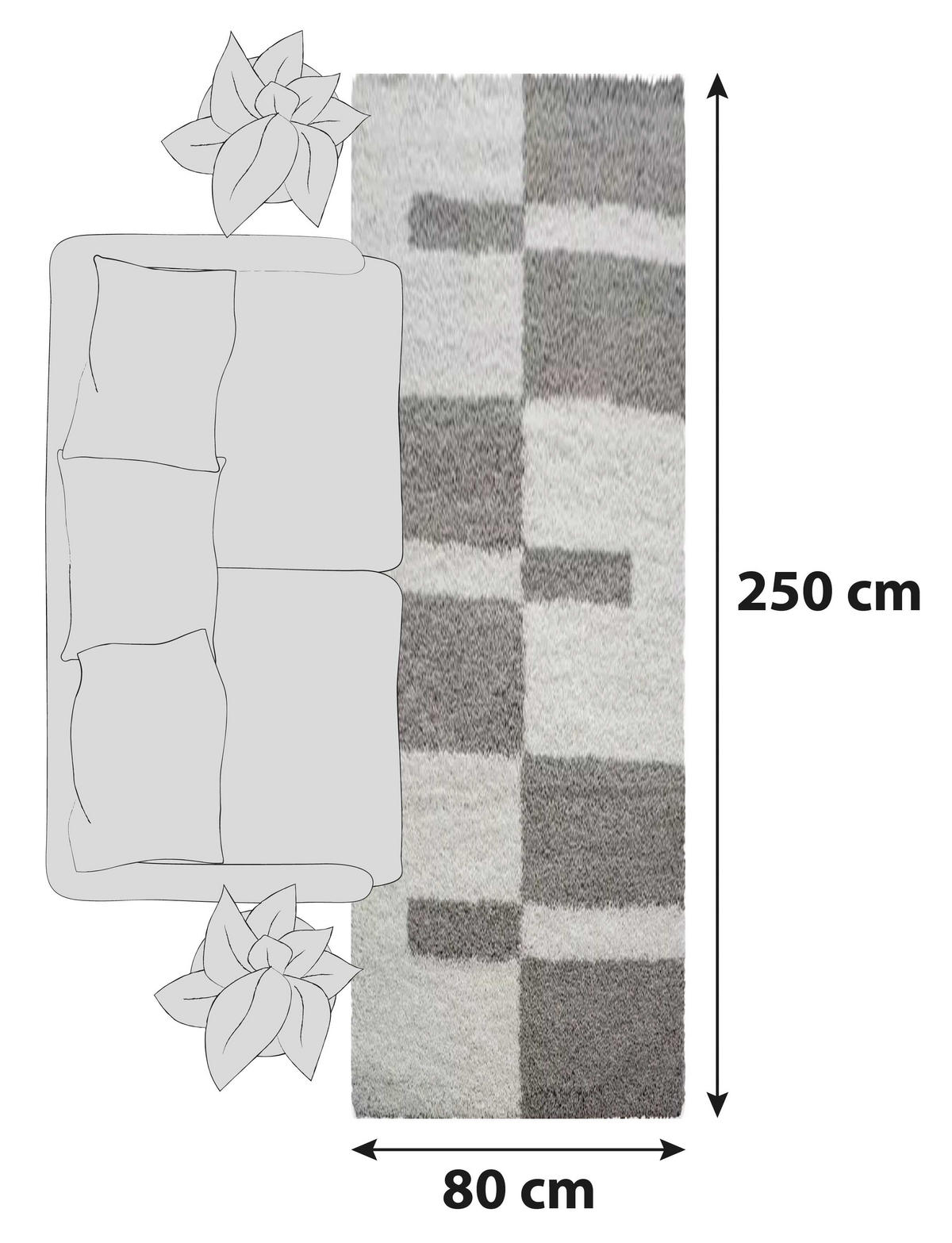 LÖPARE 80/250 cm Gala 2505  - beige, Design, textil (80/250cm) - Novel