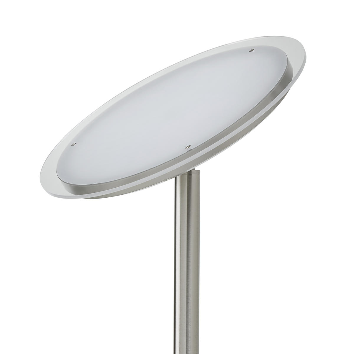 LED-Stehleuchte 30/30/181 cm    - Nickelfarben, KONVENTIONELL, Metall (30/30/181cm)