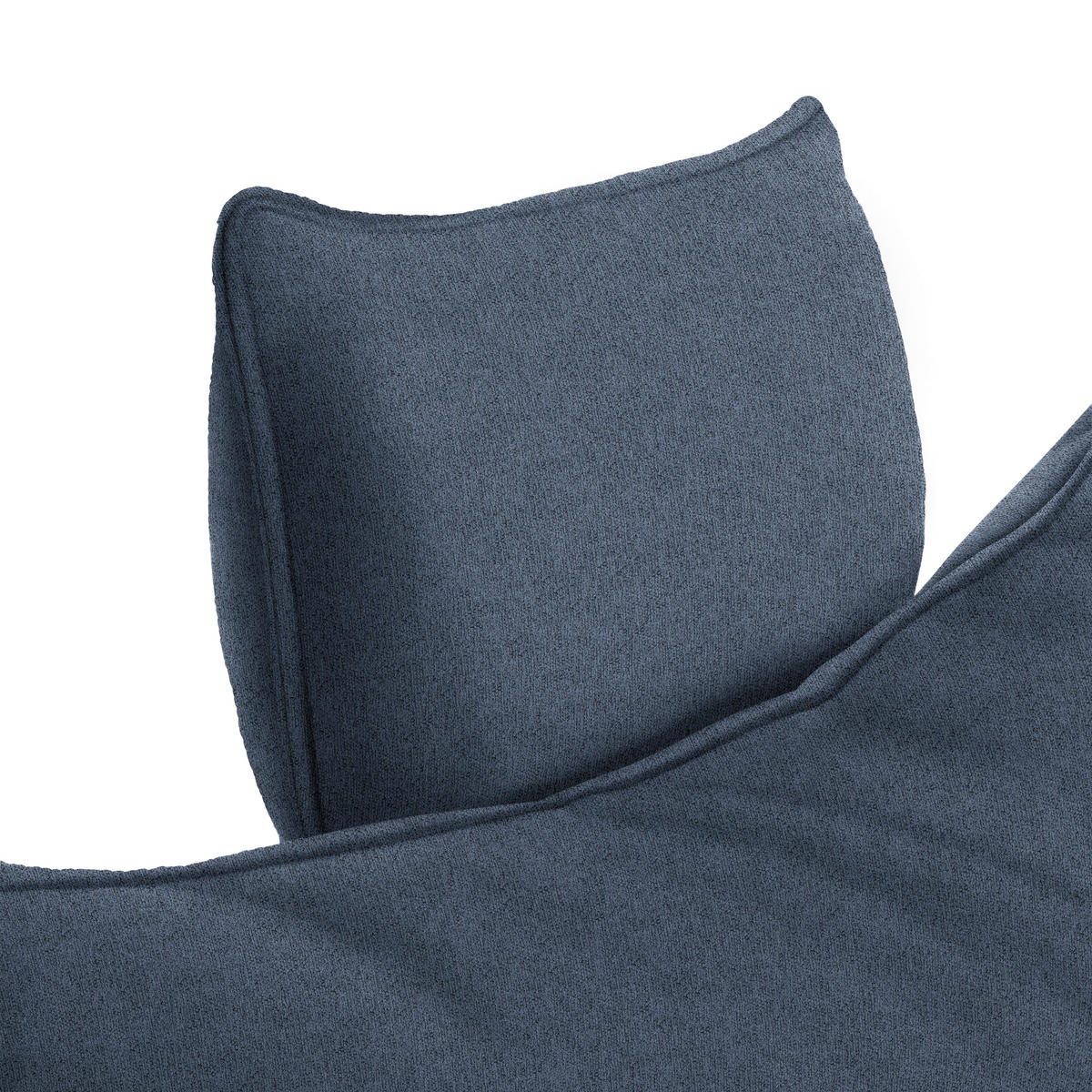 ECKSOFA in Webstoff Dunkelblau  292/176 cm  - Schwarz/Dunkelblau, MODERN, Textil/Metall (292/176cm) - Carryhome