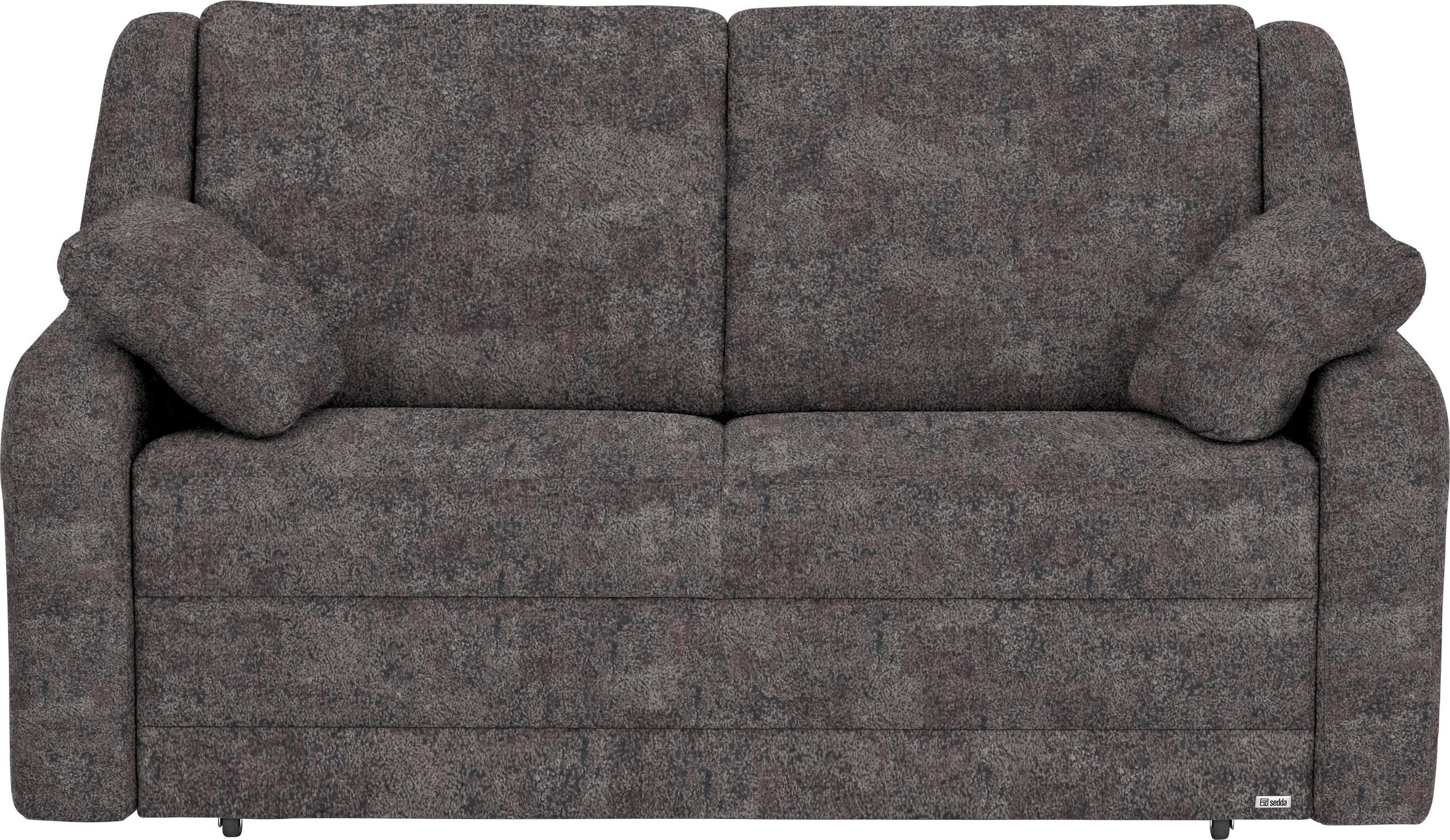 SCHLAFSOFA in Textil Braun  - Schwarz/Braun, Konventionell, Kunststoff/Textil (158/88/91cm) - Sedda