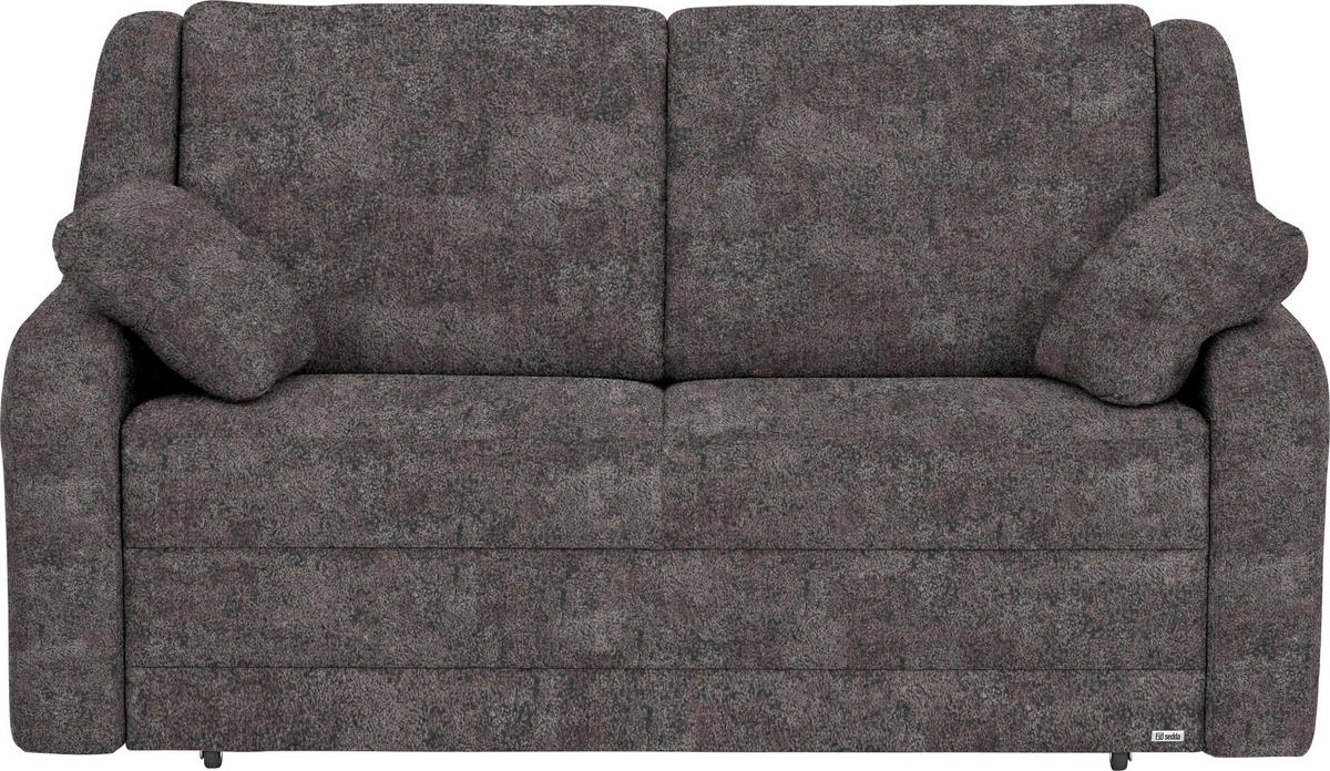 SCHLAFSOFA in Textil Braun  - Schwarz/Braun, Konventionell, Kunststoff/Textil (158/88/91cm) - Sedda
