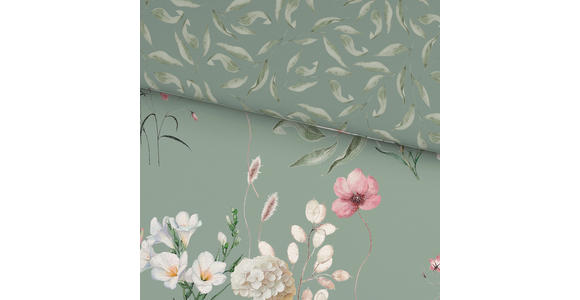 WENDEBETTWÄSCHE 2-teilig Flanell 140/200 cm  - Grün, KONVENTIONELL, Textil (140/200cm) - Esposa
